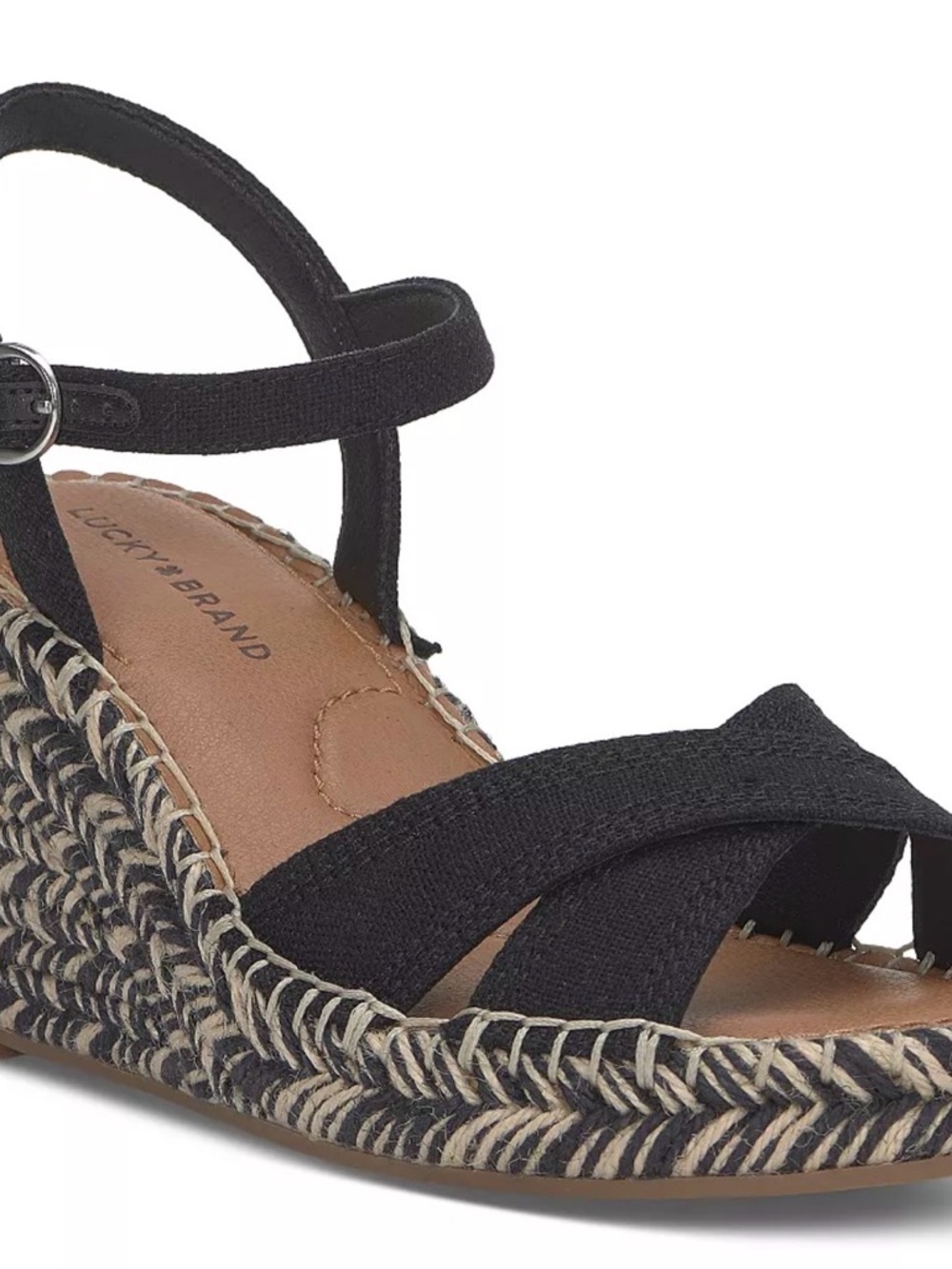 Lucky Brand Women's Candyr Espadrille Wedge Sandals sz7 NEW